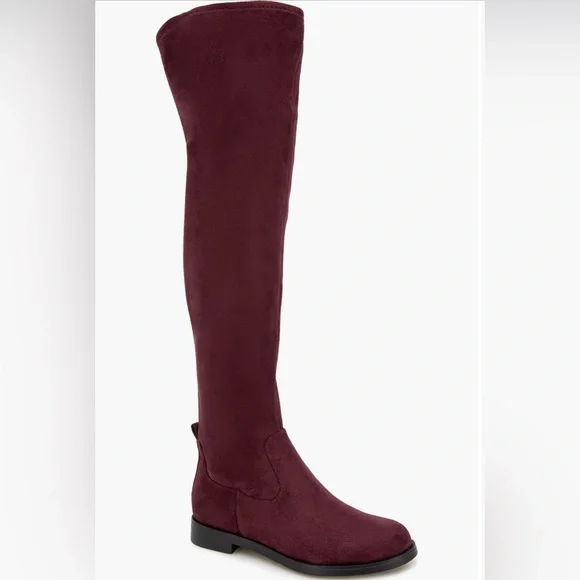 Reaction Kenneth Cole Burgundy Over-the-Knee Boots - Picture 1 of 9